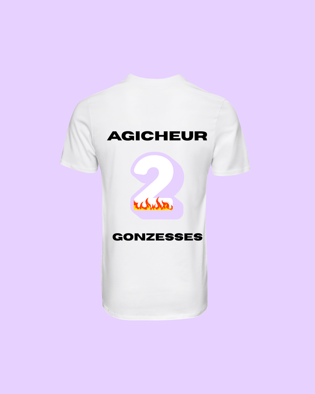 T-shirt Aguicheur — 2 gonzesses - visuel principal